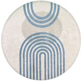 Vitaus Modro-siva okrogla preproga ø 80 cm - Vitaus Cene