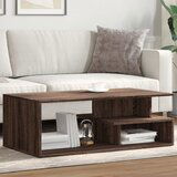 The Living Store Klubska mizica rjavi hrast 102x55x35 cm inženirski les - Klubska Mizica, (21575236) | Shoptok.si