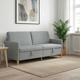 SOFA s pohranom Svjetlosiva 192 x 78 x 87 cm Poliester | shoptok.hr