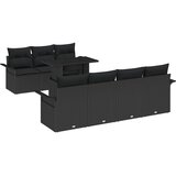  Sjedeća garnitura za vrt 8 kom. Crna poliratan 100 x 55 x 73 cm | shoptok.hr