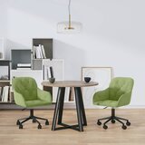  Okretne blagovaonske stolice 2 kom svjetlozelene baršunaste | shoptok.hr