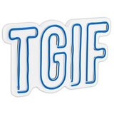 WALLXPERT Dekorativna plastična LED rasveta TGIF Blue | ePonuda.com