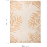 Vanjski tepih ravnog tkanja 200 x 280 cm s uzorkom lišća | shoptok.hr