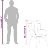  Stolica za opuštanje krem od tkanine | shoptok.hr