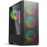 BIT FORCE ORION CF-4 Midi Tower RGB Gaming PC ATX kućište bez napajanja, crno | shoptok.hr