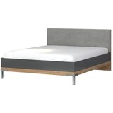 Jela POSTELJA KALLA ONYX 180 CM - ANTRACIT VISOKI SIJAJ/PACIFIK OREH Cene