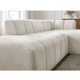 Bobochic Paris Bela kotna sedežna garnitura iz tkanine bouclé (desni kot/z ležalnikom) Annecy – | Shoptok.si
