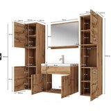 P & B kopalnica montreal xl, antracit, bela, 5-Delno | Shoptok.si