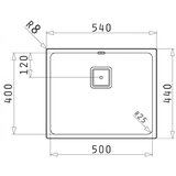 Sink Solution posoda 500x400 R25 vgradna posoda (u) | Shoptok.si