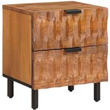 Nočna omarica 2 pcs Rjava 40 x 33,5 x 46 cm Masiven les manga, (5000107155) | Shoptok.si