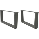  Noge jedilne mize V-oblika 2 kosa Antracit 70x(30-31,3)cm Jeklo | Shoptok.si