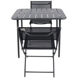 Gardenson SET ZA BALKON kovina, umetna masa, tekstil črna črna Slike