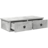  Zidna polica s ladicama beton siva 60x28x15cm konstruirano drvo | shoptok.hr