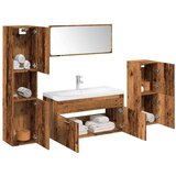  5-dijelni set kupaonskog namještaja od starog drveta | shoptok.hr