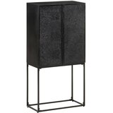  Komoda crna 60 x 30 x 120 cm od masivnog drva bagrema i manga | Eponuda.com