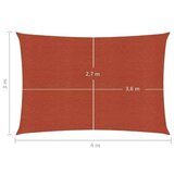  Jedro za zaštitu od sunca 160 g/m² terakota 3 x 4 m HDPE | shoptok.hr