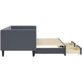 vidaXL Izvlečna dnevna postelja s predali temno siva 80x200 cm žamet | Shoptok.si