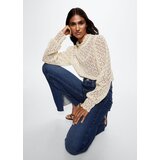 Mango Bluza 'guipur' pegasto bela | Shoptok.si