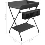  Stol za previjanje antracit željezni | shoptok.hr