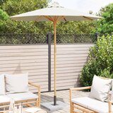  Vrtni suncobran Krem bijela Ø 217 x 230 cm bambus | shoptok.hr