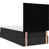 vidaXL otomanski okvir kreveta s madraca crni 80x200cm od tkanine | shoptok.hr