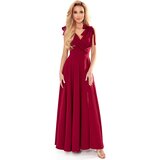 Numoco Long dress with neckline and tie at the shoulders | shoptok.hr