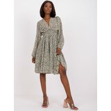 ZULUNA Dress-CHA-SK-2903-2.84P-khaki | Shoptok.si