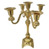 Apex Home Metalni svećnjak, Za 5 sveća, 30 cm, Boja zlata | Eponuda.com