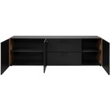 MID.YOU nizka omarica antracit, hrast artisan | Shoptok.si