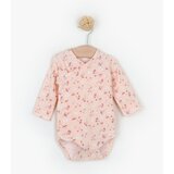 Just kiddin baby bodi z dolgimi rokavi na preklop blossom pink Cene