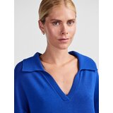 Y.a.s Pletena obleka 'ABELIA' kraljevo modra | Shoptok.si