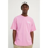 Won Hundred Bombažna kratka majica moška, roza barva, 3101-12063
