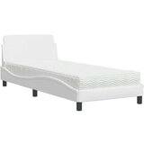 vidaXL Krevet s madracem bijeli 90 x 190 cm od umjetne kože | shoptok.hr