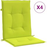  Jastuci za vrtne stolice 4 kom svjetlozeleni 100x50x3cm tkanina | Shoptok.si