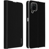 AVIZAR Ovitek za Huawei P40 Lite z držalom za kartico in funkcijo stojala, Carbon Effect - crn, (20720532) | Shoptok.si