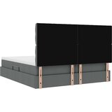  Postelja s shranjevanjem Temno siva 180 x 200 cm Umjetno usnje, (5000100164) | Shoptok.si