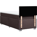  Krevet s oprugama i madracem tamnosmeđi 90 x 190 cm od tkanine | shoptok.hr