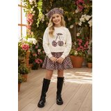  Komplet za devojčice bluza, suknja i beretka crveni leopard dezen 4–11 godina 10+ godina | Eponuda.com