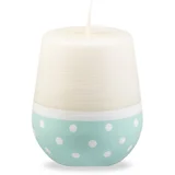 Belo-turkizna sveča Sweetness, čas gorenja 32 h