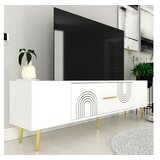 Hanah home tv polica Dekol2 white gold Cene