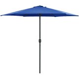 vidaXL Vrtni suncobran s aluminijskom šipkom 270 x 246 cm azurno plavi | shoptok.hr
