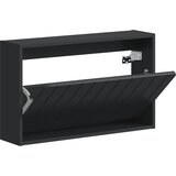  Ormar za cipele na zidu ZWOLLE 71 x 17 x 43 cm Crna | shoptok.hr