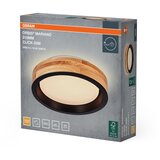 Osram LED prigušiva plafonska svetiljka MARIANO LED/16W/230V prečnik 31 cm hrast/crna | Eponuda.com