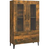  Visoka omarica dimljeni hrast 70x31x115 cm inženirski les, (21073337) | Shoptok.si