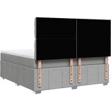  Krevet s oprugama i madracem svjetlosivi 180x200 cm od tkanine | shoptok.hr