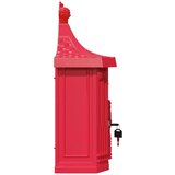  Stenska Poštna Škatla Rdeča 40,5 x 16 x 45 cm Lit aluminij, (5000133025) | Shoptok.si