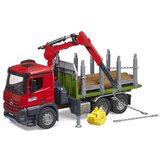 Bruder kamion Mercedes Benz Arocs sa kranom za utovar drva i stablima 036690