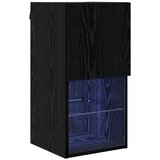 TV ormar za montažu na zid Zidne Crni hrast 30,5 x 30 x 60 cm | shoptok.hr