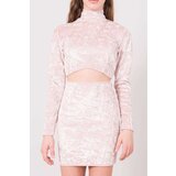Fashion Hunters Pink BSL velour top | Eponuda.ba
