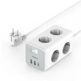 Produžni kabl Tessan TS-306-C, 6X AC, 2X USB-A, 1X USB-C, 2m, 15W